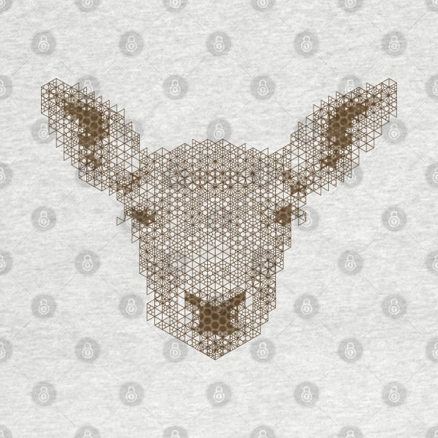 Kumiko Deer Animal Portrait by shultcreative